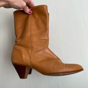 Cognac Vintage Frye Boots